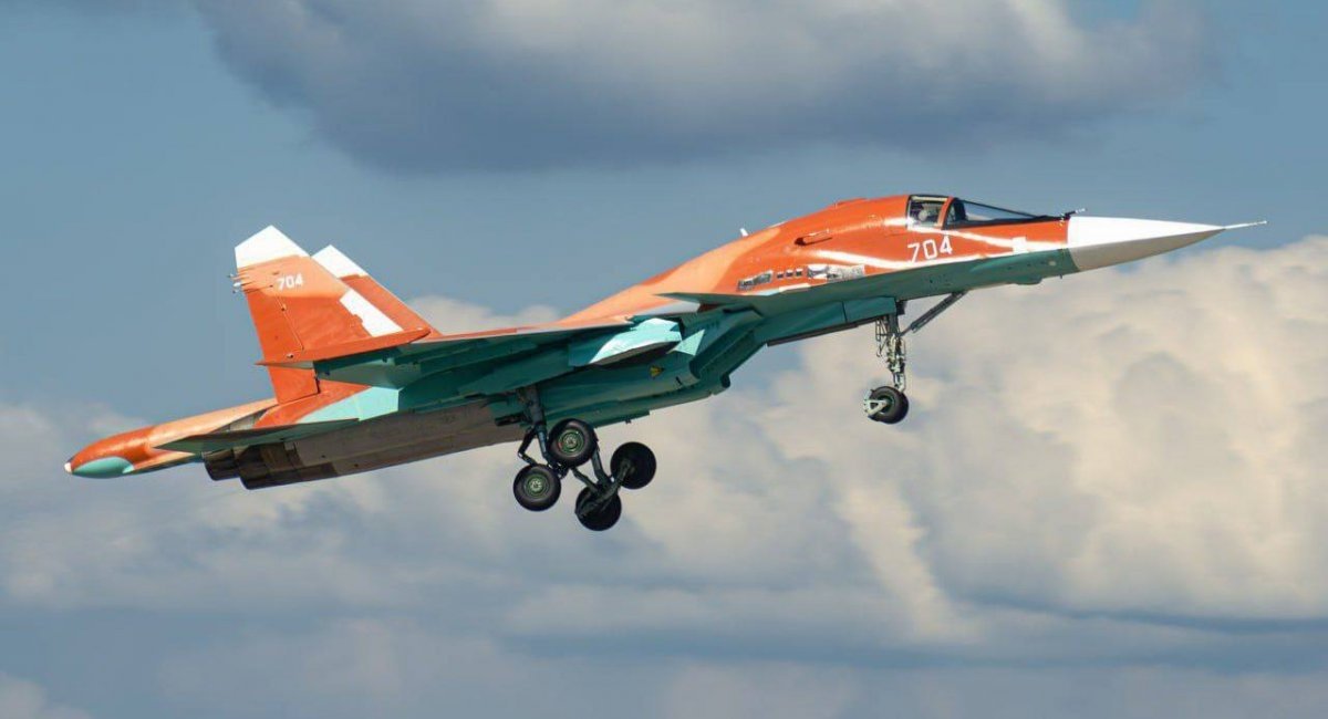 The Su-34 tactical bomber in desert camouflage