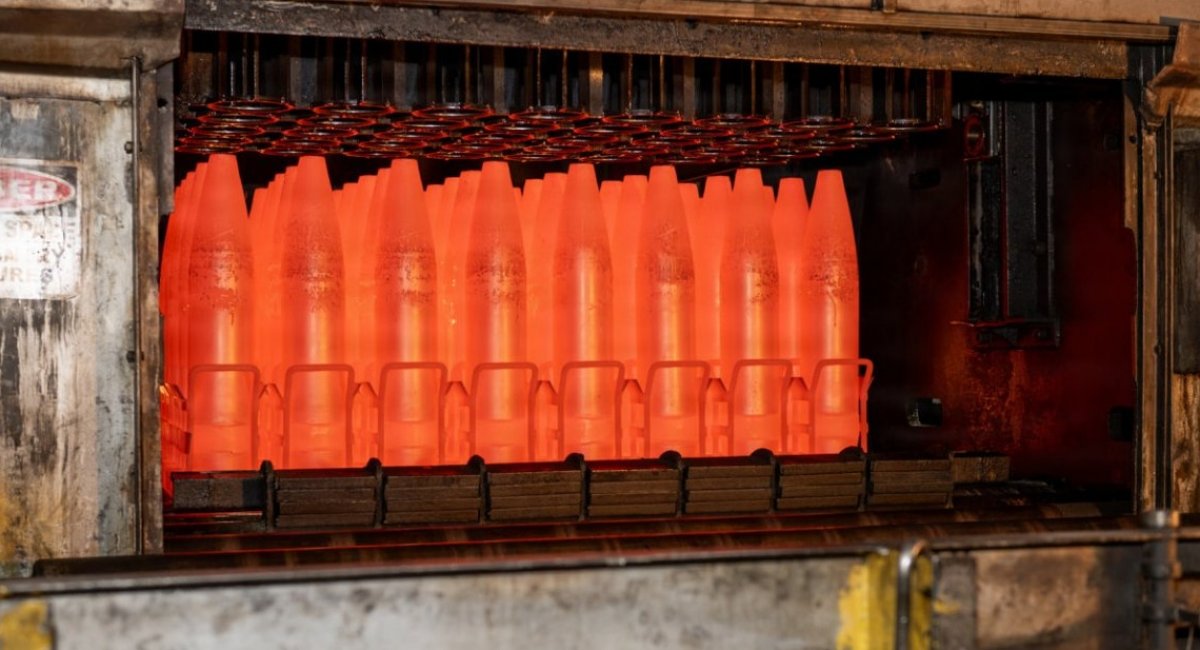 155mm shell production at Scranton Army Ammunition Plant / Photo credit: U.S. Department of War