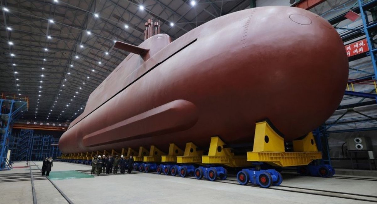 North Korean nuclear-powered strategic guided missile submarine / Photo credit: KCNA