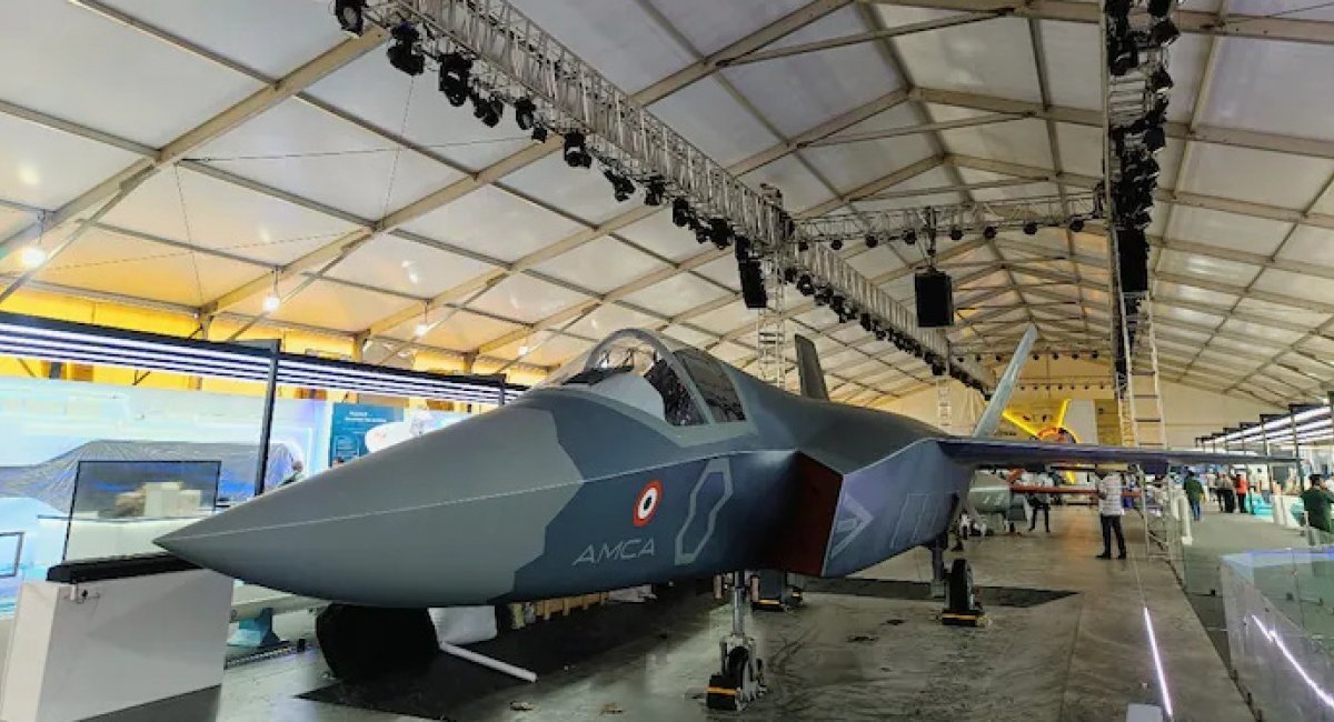 Full-scale AMCA mockup at Aero India 2025 / Photo credit: India Today