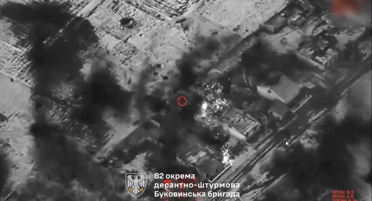 Precision strikes leave russian forces without weapons or shelter / screenshot from video 