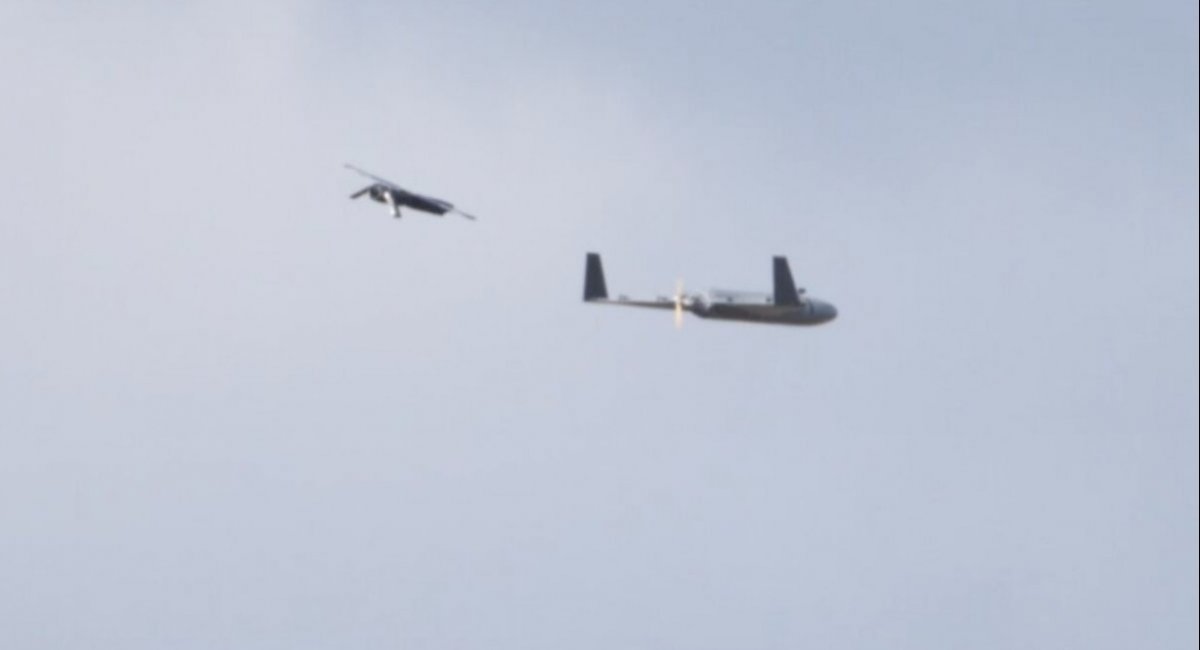 Skyhammer attacks a target drone / Photo credit: Cambridge Aerospace