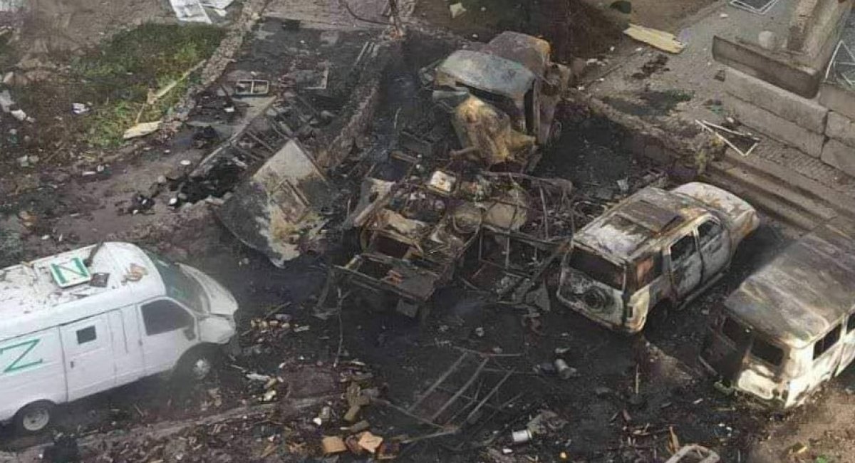 Illustrative photo / russian vehicles that was destroyed by Ukrainian troops in Energodar, 30.07.2022