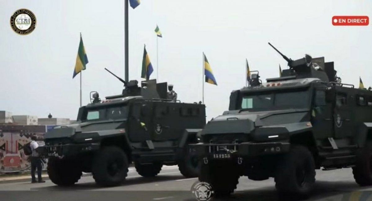 Spartak wheeled AFVs, a.k.a. VKP-Ural, at the parade of the Gabonese army, August 2024 / Open-source photo