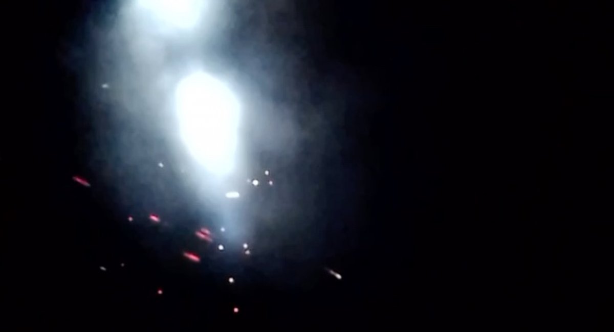 The Armed Forces of Ukraine shot down another russian unmanned aerial vehicle in Odesa / screenshot from video 