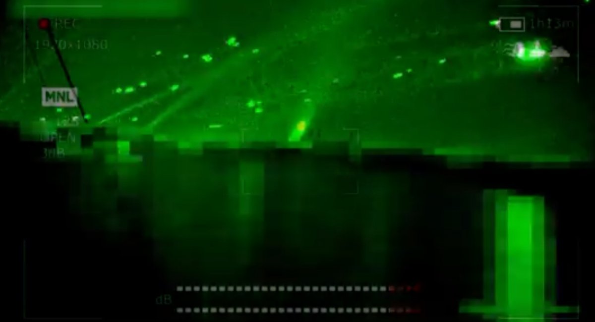 The Ukrainian Navy demonstrates the first documented missile interception using advanced system / screenshot from video 