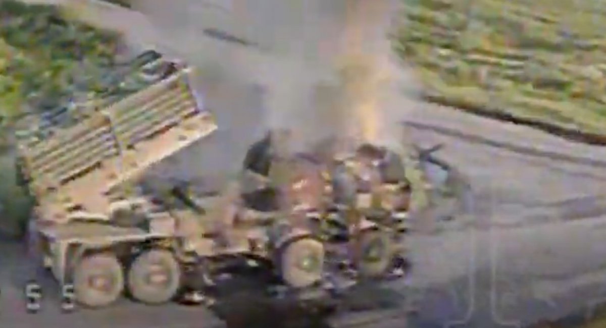 russian Zemledeliye remote mine-laying system / screenshot from video 