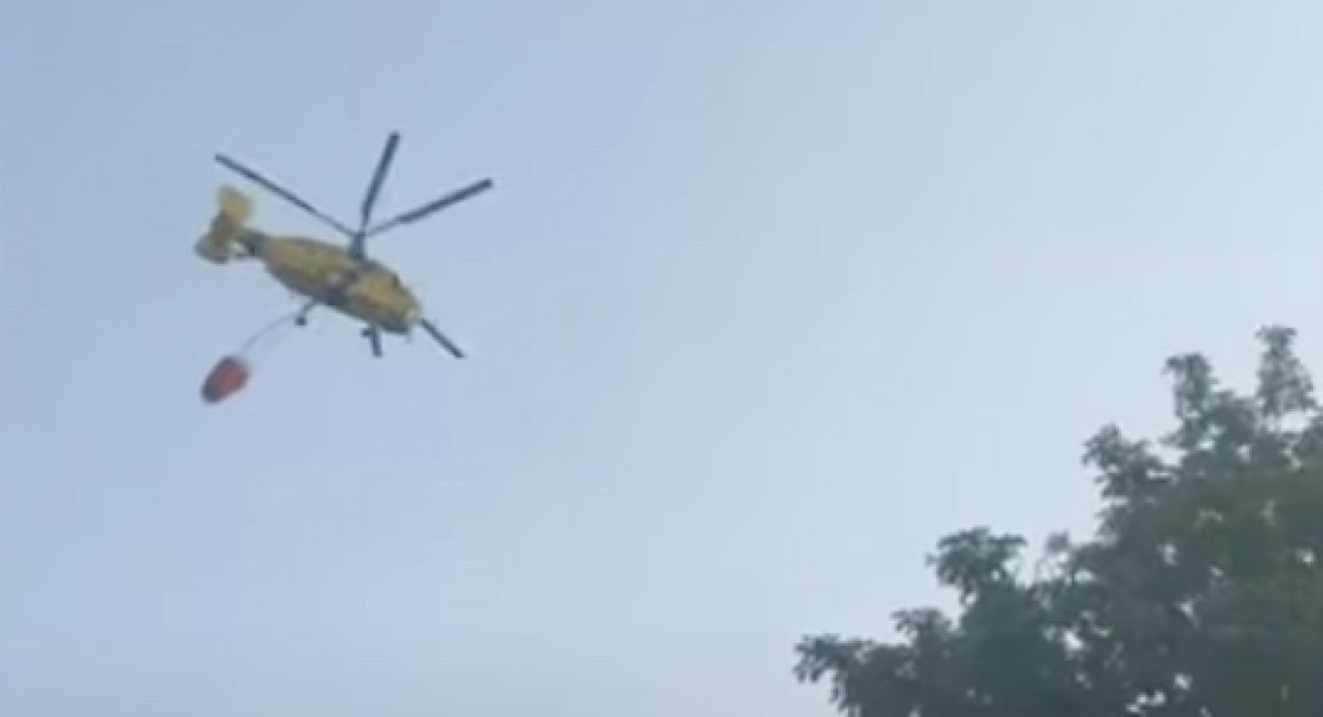 Ukrainian Ka-52 helicopter / screenshot from video 