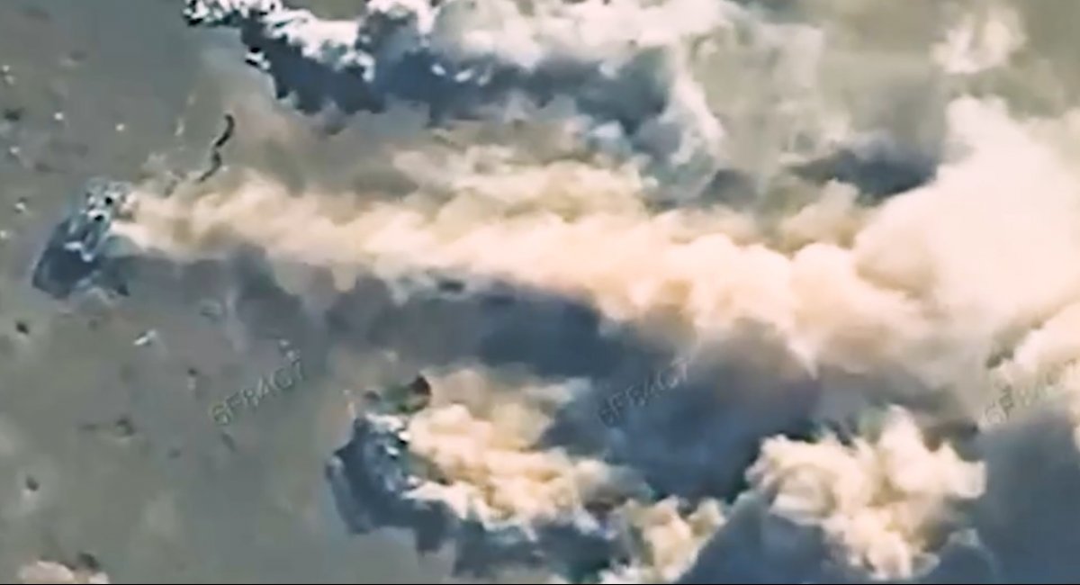 Drones, artillery, and anti-tank weapons turned russian armored push into a rout / screenshot from video 