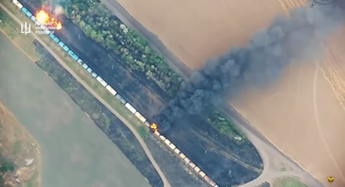 Ukrainian military attacked a russian fuel train / Open source photo