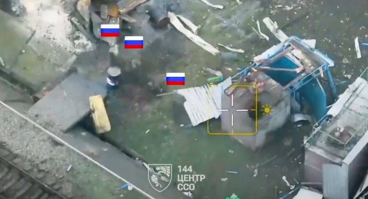 The 144th SSO Center, working with drone and fire support units, eliminated russian group involved in an earlier attack on Ukrainian forces / screenshot from video 