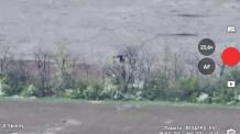 Ukrainian Baba Yaga Heavy Drone Strikes russian Forces Near Huliaipole Using Machine Gun and Dropping Munitions
