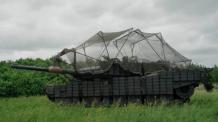 Ukrainian M1A1 Abrams Survives 20 FPV Drone Hits Thanks to Improvised Armor, "Hedgehog" Steel Spikes Even Snap Fiber-Optic Cables 