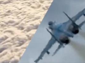 Ukrainian Su-27 Fighters Destroy russian Drone Command Post (Video)