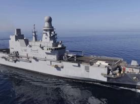 Qatar's Al-Fulk Combines Three Ships in One, LHD With Flight Deck Fires Ballistic Missile Defense Asters 