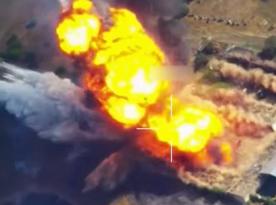 Ukrainian Drones Trigger Major Explosion at russian Ammunition and Fuel Depot (Video)