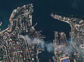​Satellite Images of russia’s Black Sea Fleet HQ After Ukraine’s Strike Appeared On the Internet