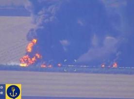 Rail Logistics of russian Forces Paralyzed After Strike on Tank Train in Southern Ukraine