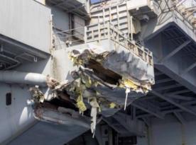 U.S. Navy Hid Hole on USS Harry S. Truman With Flag During its 250th Anniversary Celebration