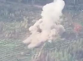 russian Self-Propelled Gun and Two Artillery Pieces Hit by Ukraine's Steel Border Brigade (Video)