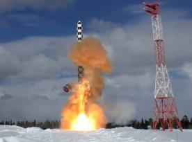 RS-28 Sarmat ICBM Explodes During Test Launch in russia