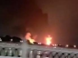 Massive Fire at russian Oil Depot After Nighttime Drone Strike, Sochi Airport Closed
