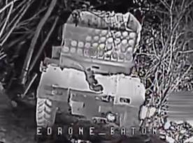 ​Ukraine's Black Raven Drones Destroy russian Grad System Loaded With Ammunition and Several Exotic Targets (Video)