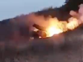 ​The National Guard’s Burevii Brigade Destroys Enemy Armored Vehicle with Precision Strike of the Grad System (Video)