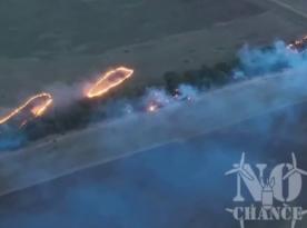 Ukrainian Drone Incinerates russian Troops' Positions in Wooded Area (Video)