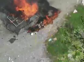 Ukrainian Forces Destroys russian BMD, Tigr Vehicle, and Motorcycle Troops Near Chasiv Yar (Video)