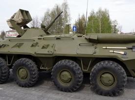 Russian Troops Applied ZS-88 PsyOps Vehicle Near the Frontline in the City of Izium (Video)