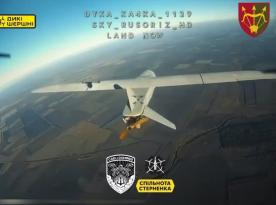 Ukrainian Anti-Aircraft Drone Takes Down russian Experimental Merlin-VR UAV 