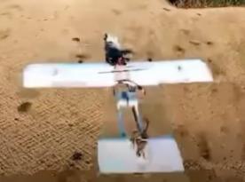 russian Molniya UAVs Seen Delivering Rifles Instead of Explosives to Frontline Troops (Video)