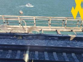 Crimean Bridge Is Crumbling Following Ukrainian Attacks