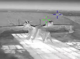 Ukraine's Prymary Destroy Three Landing Boats, Support Vessel, Hangar and Be-12 Amphibious Aircraft (Video)