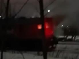 ​Fire at the Tram Depot in St. Petersburg Eliminates Vital 3M62U Locomotive (Video)