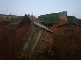 Ukrainian Resistance Derails russian Military Train in Zaporizhzhia Region