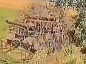 ​Ukrainian Border Guard Drones Destroy russian Tank Before It Can Open Fire (Video)