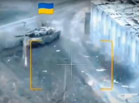 ​The Leopard 2A4 Tank of the 33rd Brigade Annihilates russian Convoy (Video)