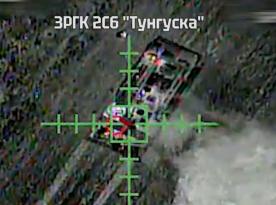 russian 2S6 Tunguska System Knocked Out as Ukraine Suppresses Short-Range Air Defense (Video)