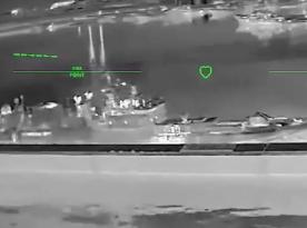 Ukrainian Drones Strike russian Admiral Makarov Frigate, Sheskharis Terminal, and Grushovaya Base (Video)