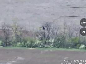 Ukrainian Baba Yaga Heavy Drone Strikes Russian Forces Near Huliaipole Using Machine Gun and Dropping Munitions