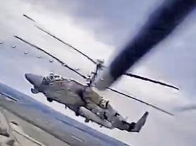 ​Ukrainian Special Forces Ambush and Destroy russian Ka-52 Helicopter Using FPV Drones (Video)