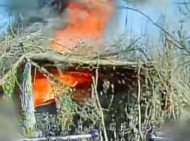 ​Ukrainian Drones Destroy russian BM-21 Grad System Hidden in Caponier (Video)