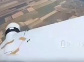 Ukrainian Border Guards Use FPV Drone to Destroy russian Zala Reconnaissance Drone in the South (Video)