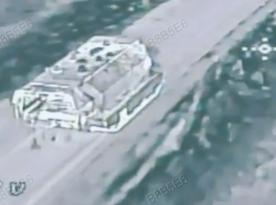 ​russian TOS-1A Solntsepyok System Blown Up by Ukrainian Drone Strike in Kharkiv Region (Video)