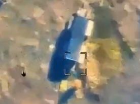 Ukrainian Drones Strike russian Irbis Radar Mounted on KamAZ Truck (Video)