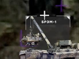 ​Ukraine's Raid Regiment Strikes Rare russian BREM-1 Armored Recovery Vehicle (Video)