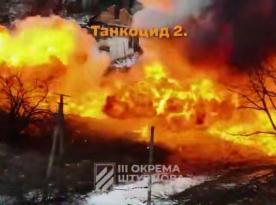 Ukrainian Fighters of the 3rd Separate Assault Brigade Crush a Column of russia’s Tank Division in Kharkiv Region