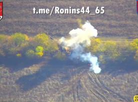 Ukrainian Soldiers of the Roniny Unit Destroy russian BM-27 Uragan MRL (Video)